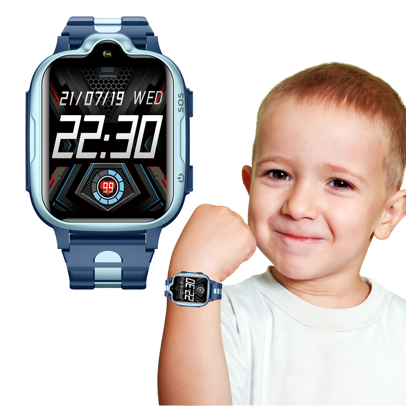 Smartwatch Digital Watches For Kid Girl - 4G Smart Kinderuhr mit Videoanruf und