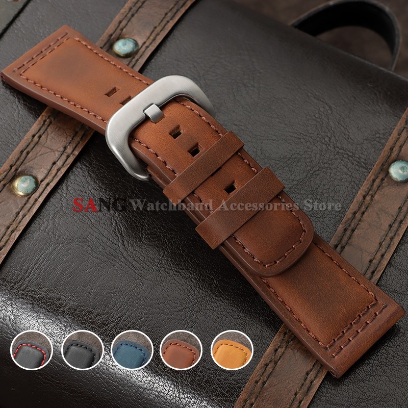 Watches Rolex Smartwatch - 28 mm Vintage-Lederarmband aus Kalbsleder, Uhrenarmband,