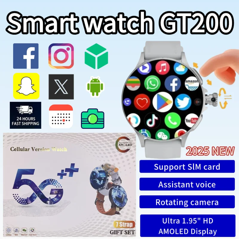 Smartwatch Watches Price - Neue GT200 5G Smartwatch mit SIM-Kartensteckplatz,