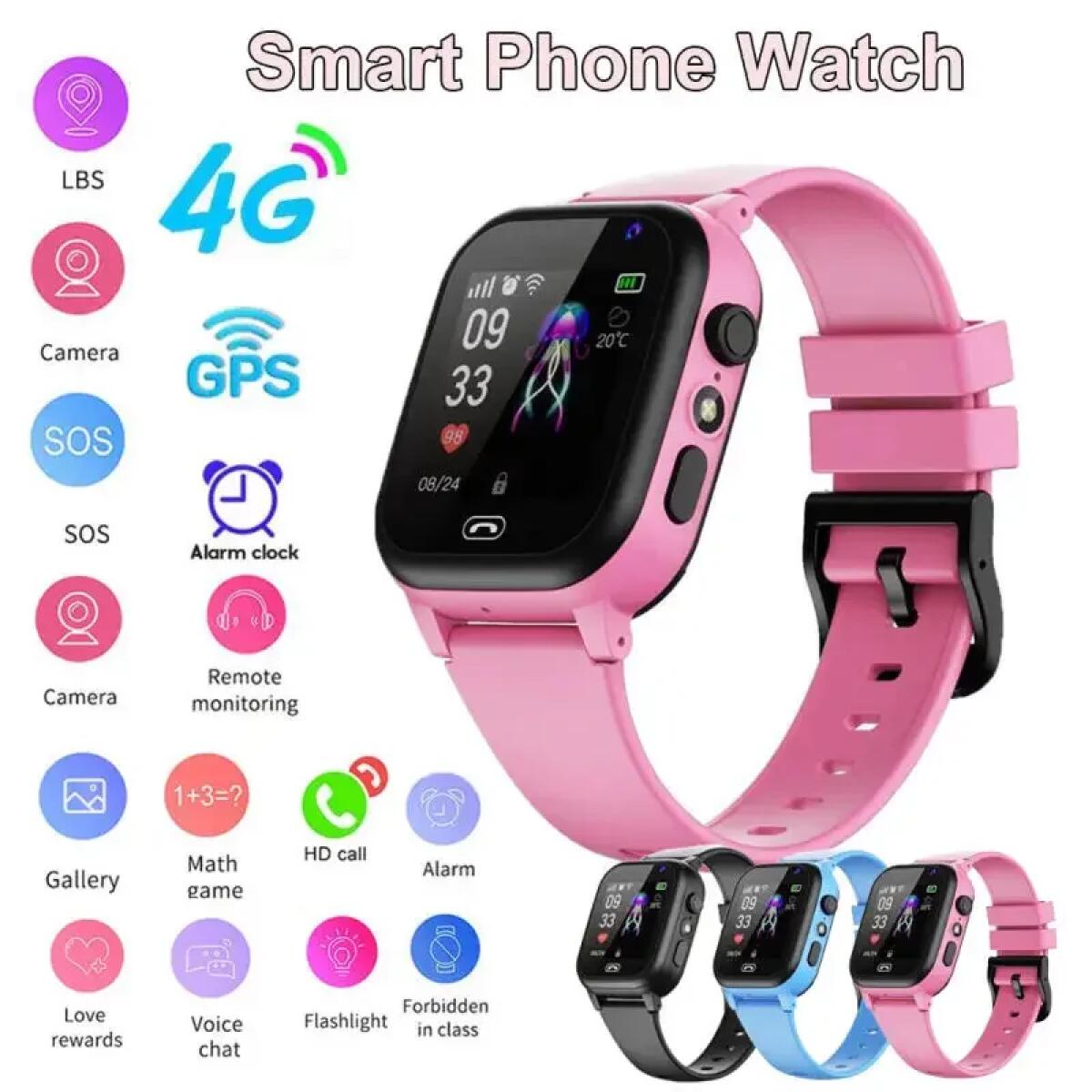 Kinder-Smartwatch, 4G, multifu – Smartwatch Watches For Kids With Gps Bewertung und Preis