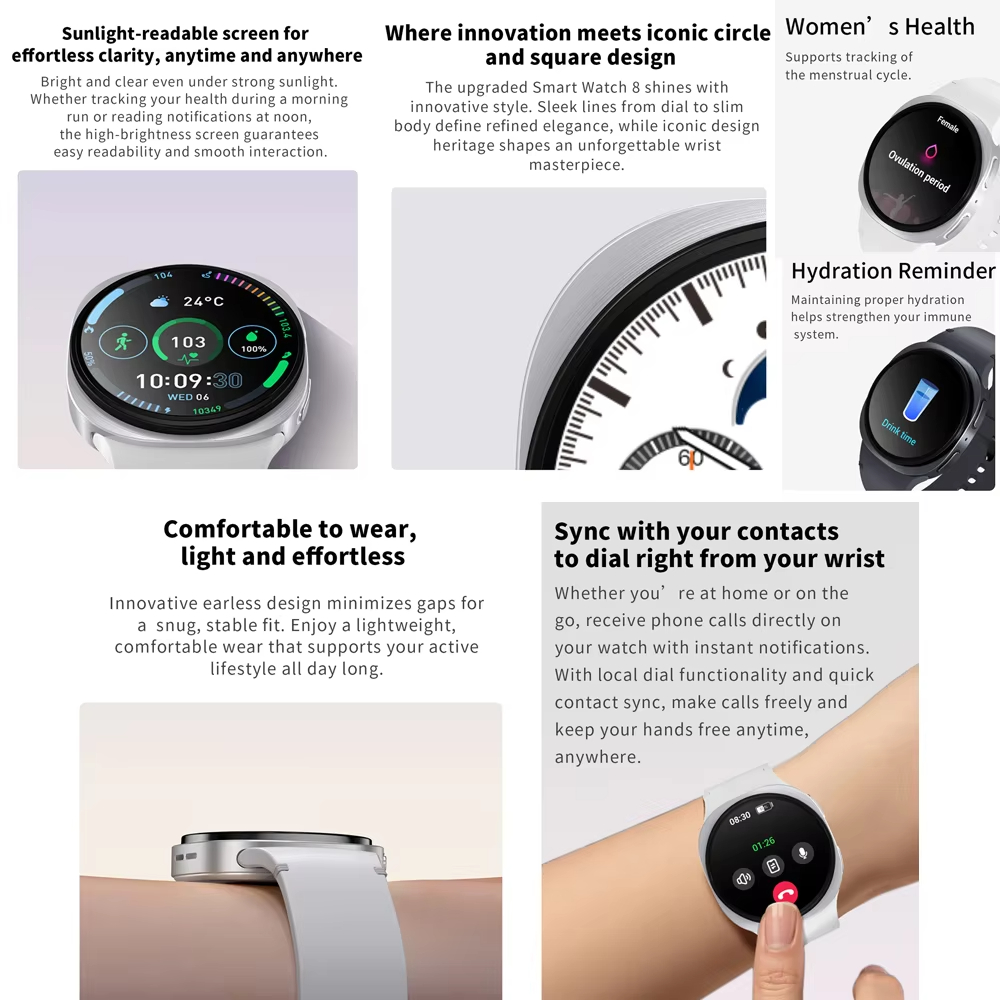 2026 Neue Original Herren 8 Mi – Smartwatch Watches For Women With Gps Bewertung und Preis