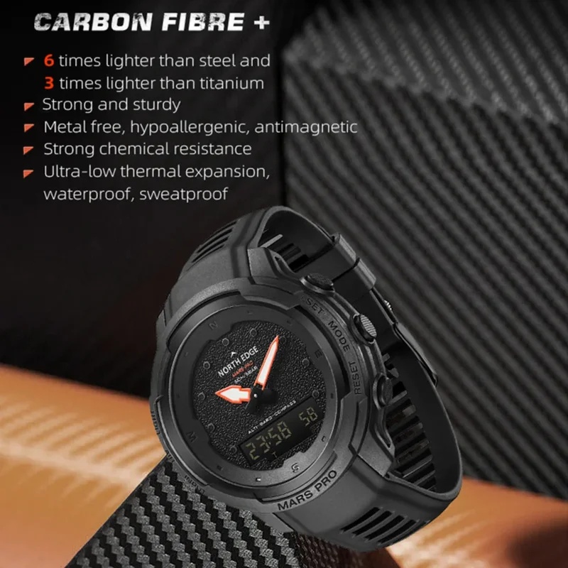 NORTH EDGE Herren-Outdoor-Spor – Altimeter Compass Watch Bewertung und Preis
