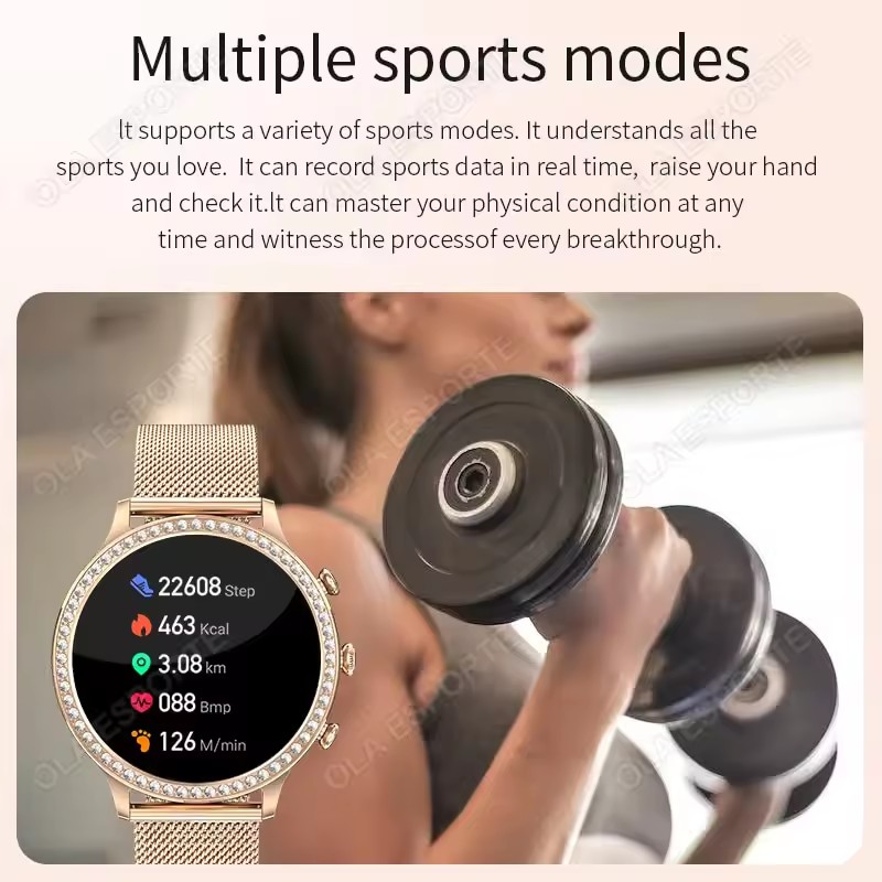 Elegante Damen-Smartwatch mit  – Smartwatch Watches For Girls Bewertung und Preis
